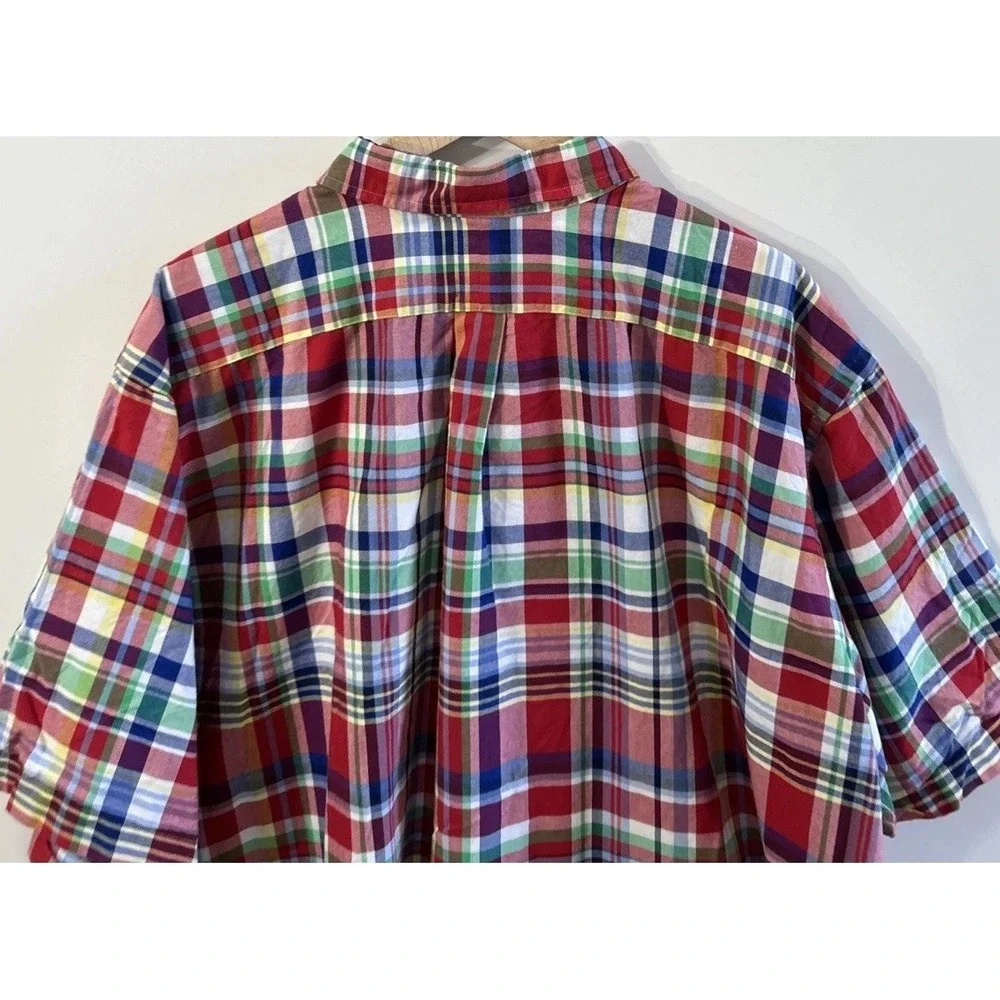 Mens Polo Ralph Lauren Big & Tall S/S Shirt Plaid Button Front Sz 3XB Gorgeous